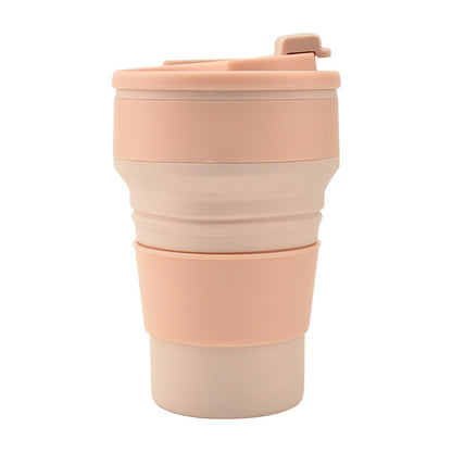 Folding Collapsible Mug with Cover for Coffee and Travel