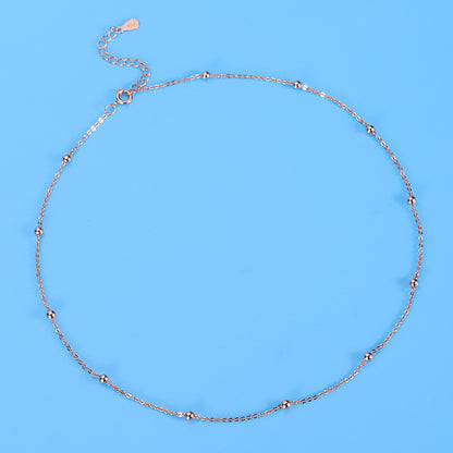 Round Beads Beanie Spacer Beads Choker Necklace