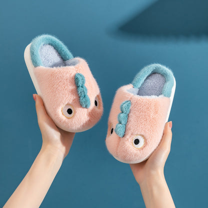 Children's Cotton Slippers Cute Dragon Home Non-slip Waterproof