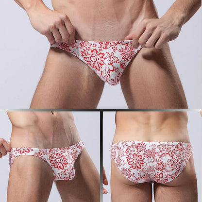 Men's Low Waist Cartoon Printing Panties