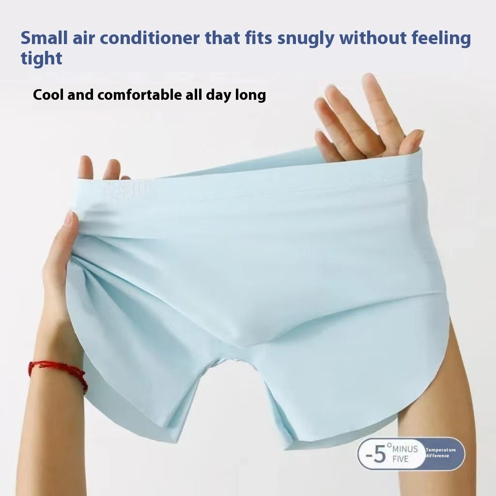 Summer Ice Silk Seamless One Piece Boxer Briefs