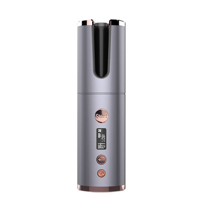 Portable Wireless Rechargeable Auto-Rotating Curling Iron