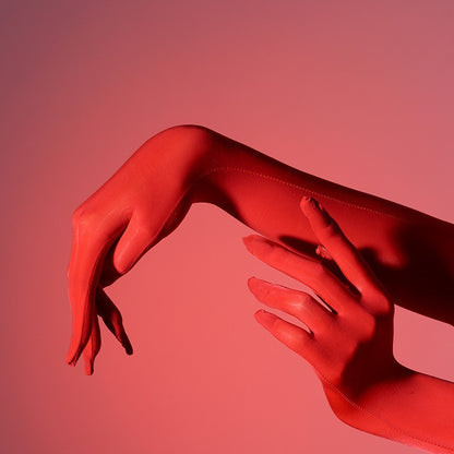 Ultra-thin Five-finger Stockings Gloves Silky