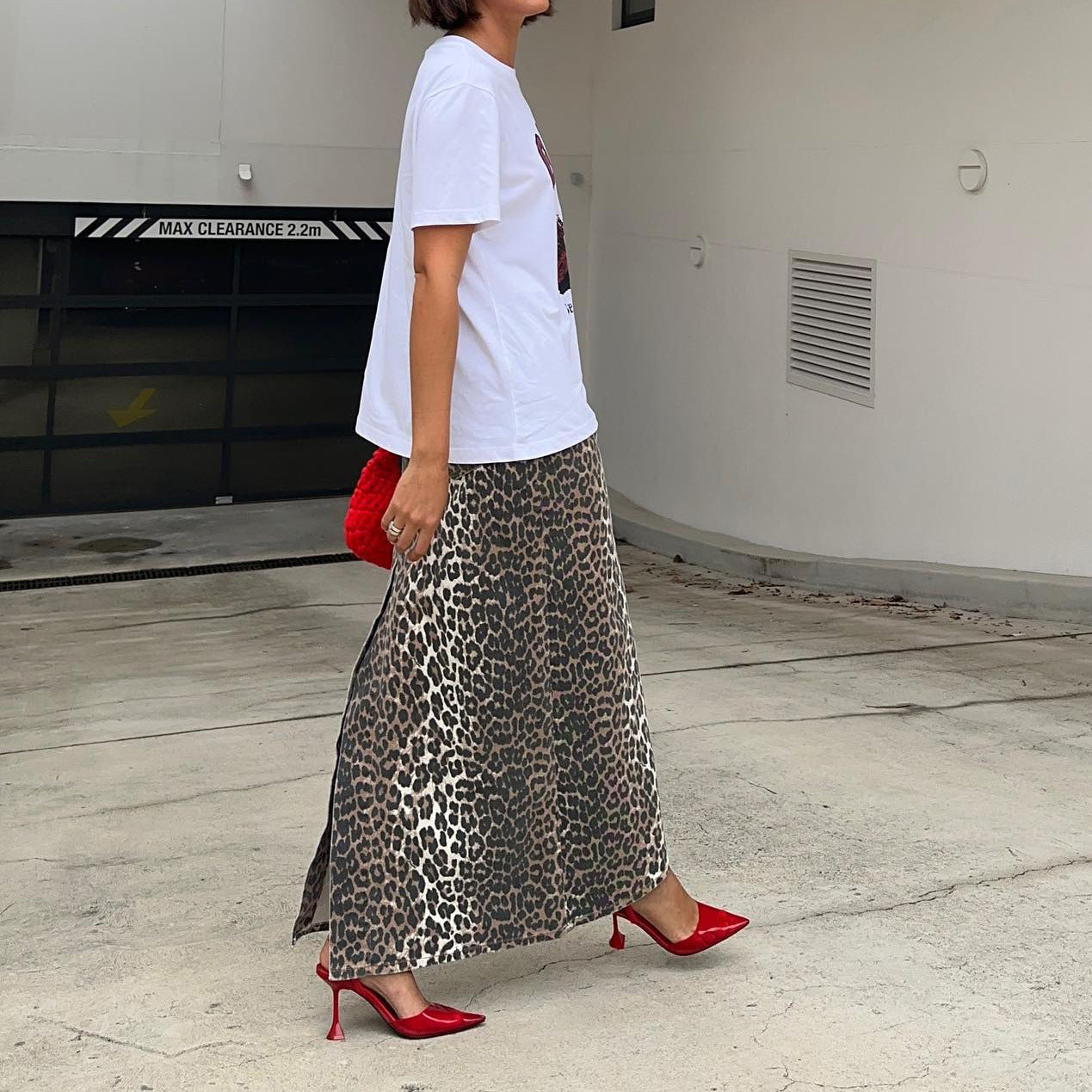 Leopard Ankle Skirt