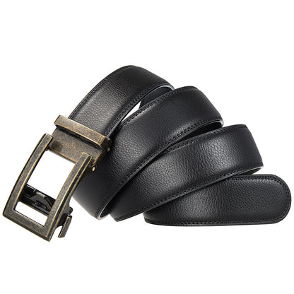 Antique Cowhide Men's Leather Casual Business Belt