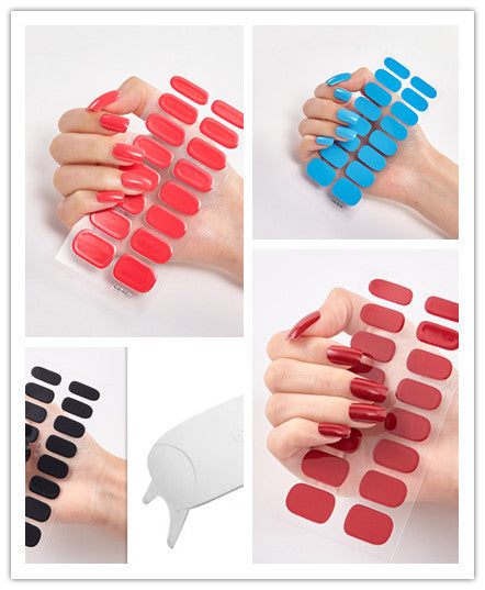 Waterproof Long Lasting Nail Stickers Letter Color