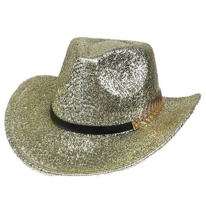 Party Dance Fluorescent Big Brim Colorful Cowboy Hat