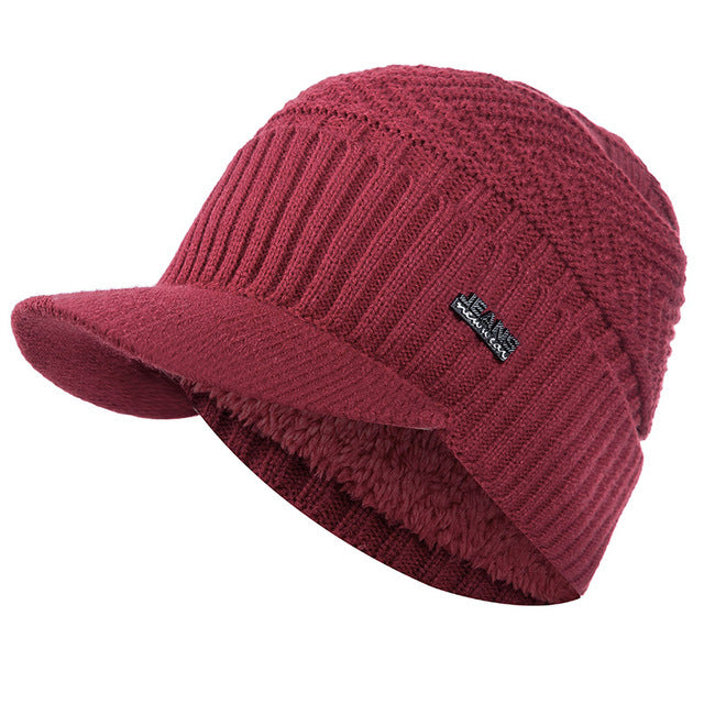 Unisex Warm Fur Lined Beanie