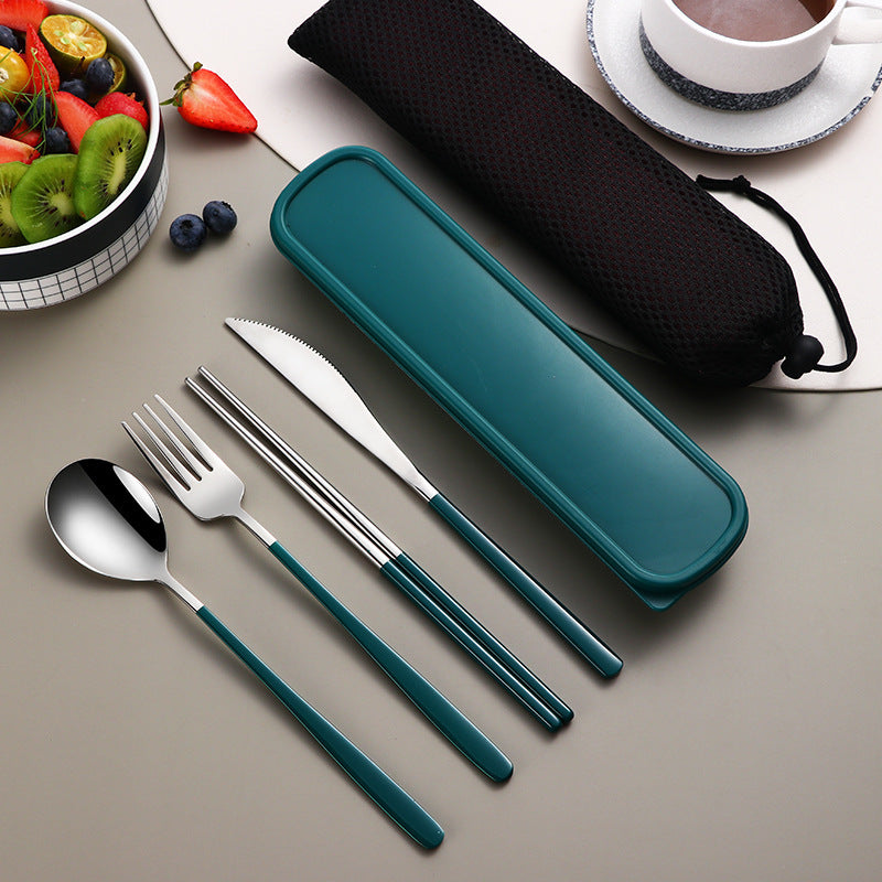 304 Stainless Steel Gold Cutlery Set With Case