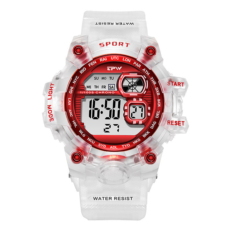 In Stock LED Electronic Waterproof Watch for Ladies
