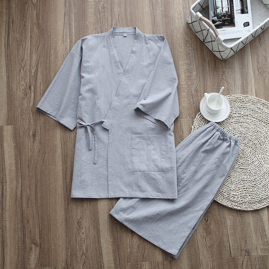 Japanese Men's Kimono Pajamas Shorts