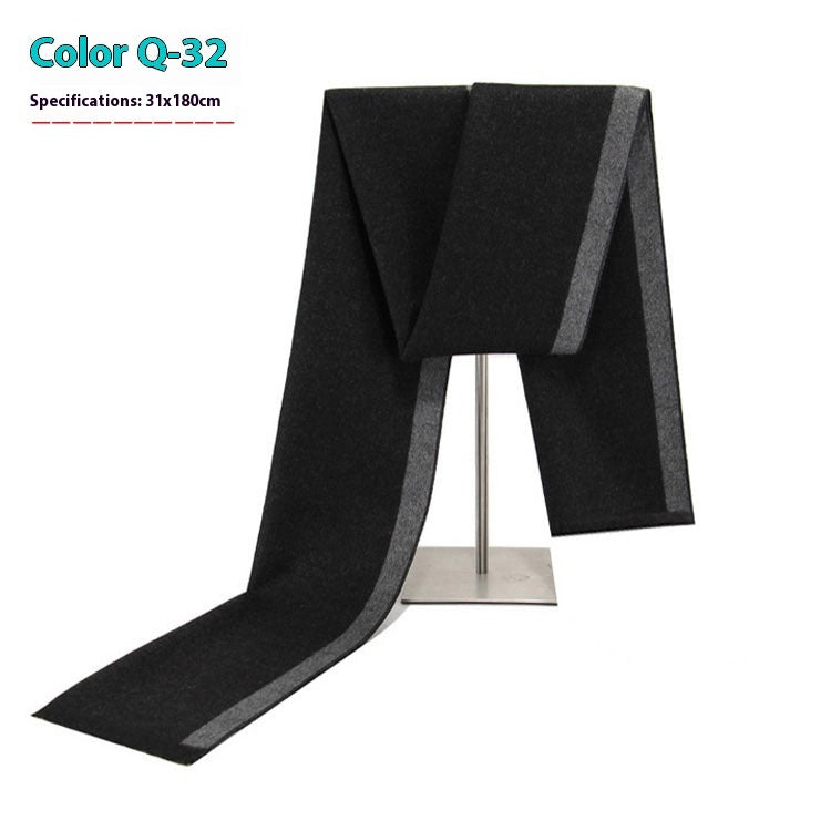 Men's Winter Warm Striped Business Scarf