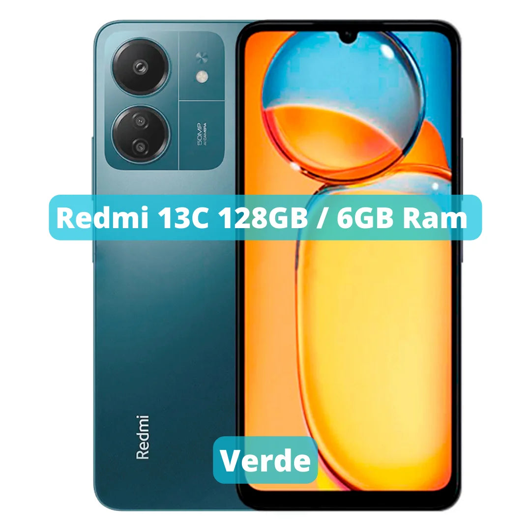 Xiaomi Redmi 13C Versão Global | Smartphone 4G , ROM Global , Câmera 50MP , Carregador  18W