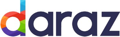 Daraz logo with colorful 'd' on a white background