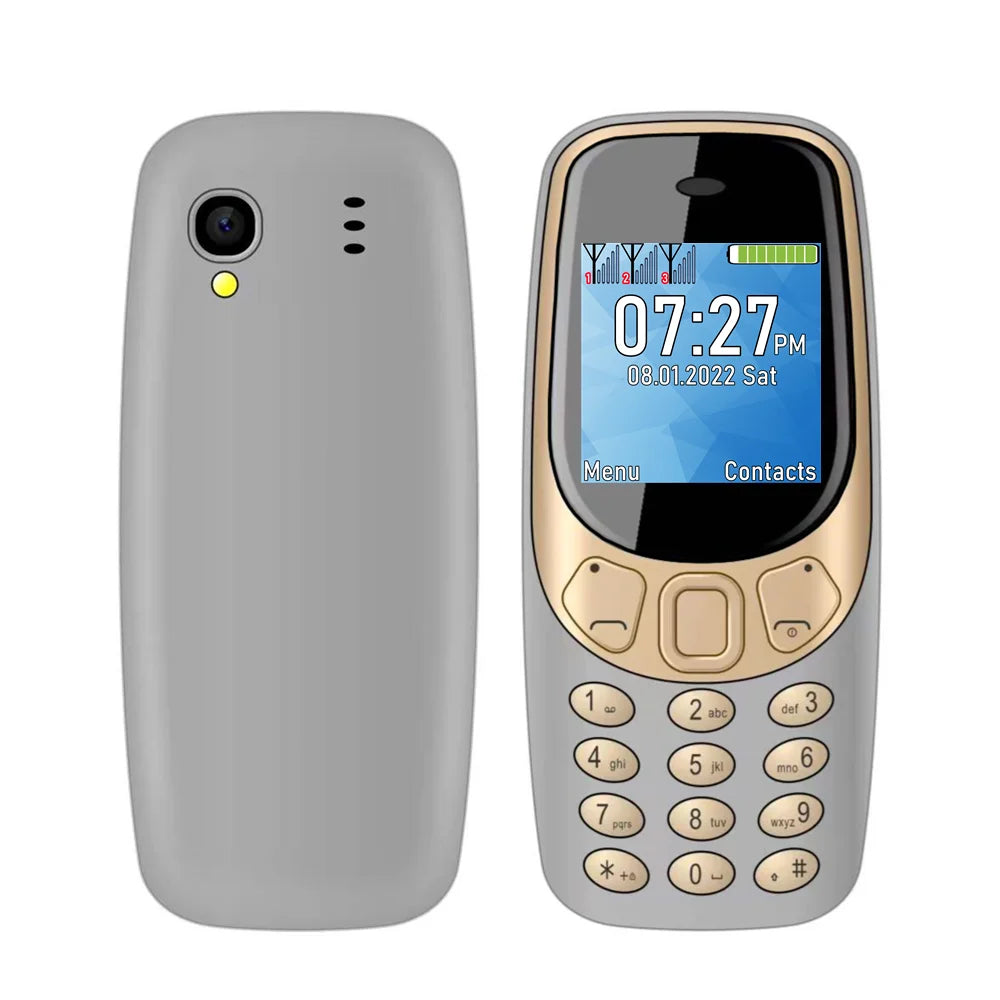 SERVO Q3308 PRO 3 SIM Card 3 Standby Mini Mobile Phone Bluetooth Dial Speed Dial Magic Voice FM Radio Call Recording Cellphone