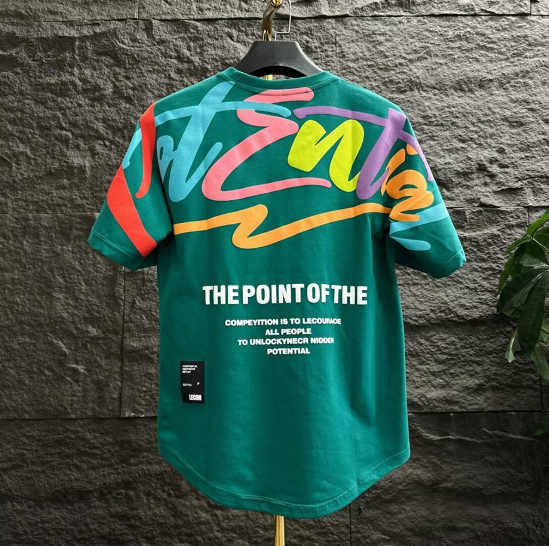 Men's Hip Hop Style Round Neck T-shirt