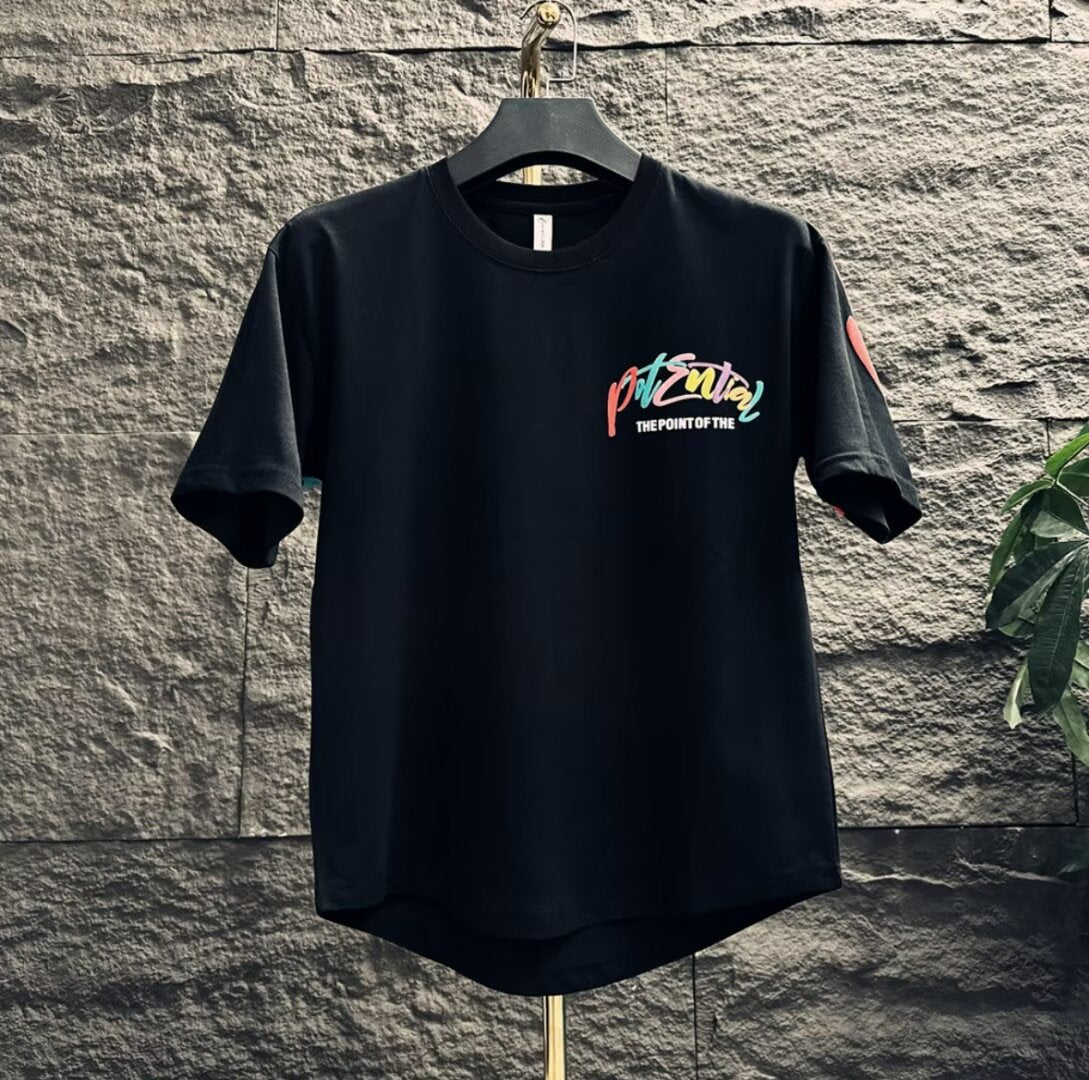 Men's Hip Hop Style Round Neck T-shirt
