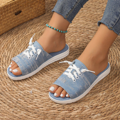 Plus Size Women's Canvas Sandals
