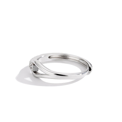 925 Silver Lubert's Tears Diamond Ring