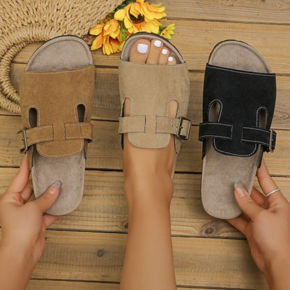 Plus Size Suede Platform Shoes