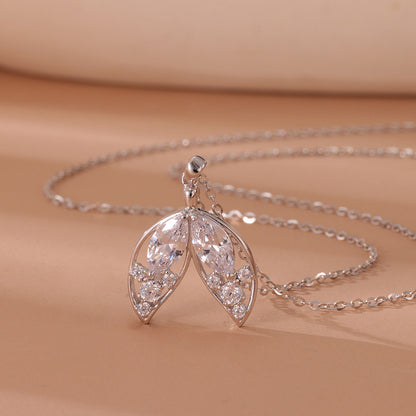 S925 Silver Mermaid Tail Necklace