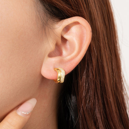 Geometric Circle S925 Silver Earrings