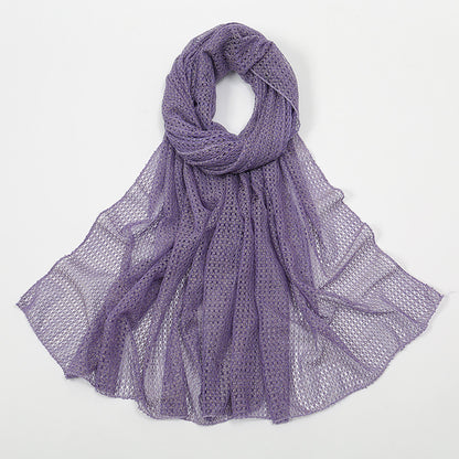 Breathable Gold Mesh Shawl Simple