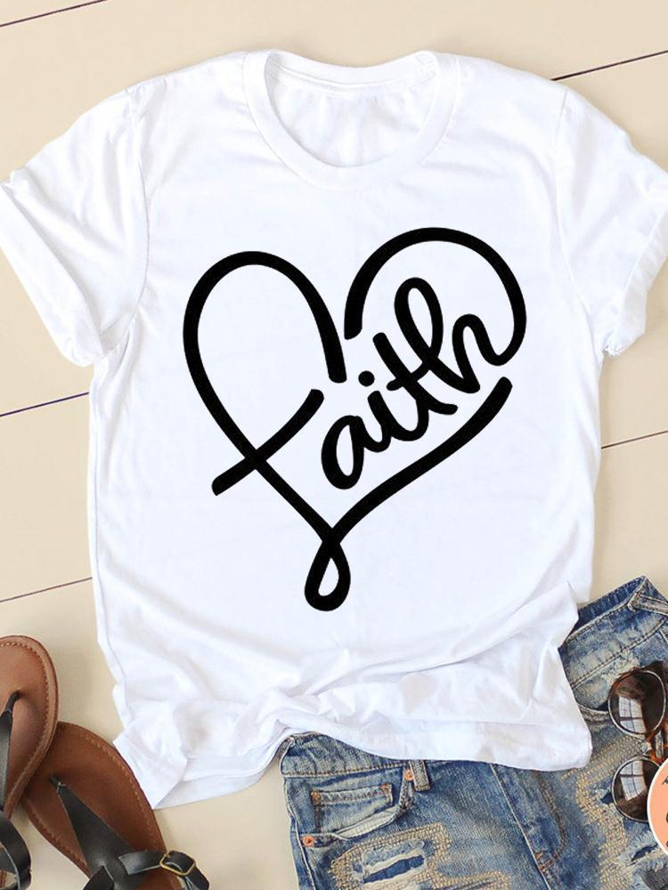 Women's Short-sleeved T-shirt Fashion Printing