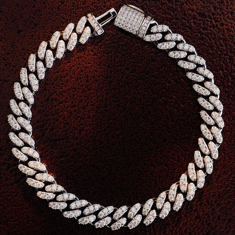 Silver Cuban Link Hip Hop Bracelet