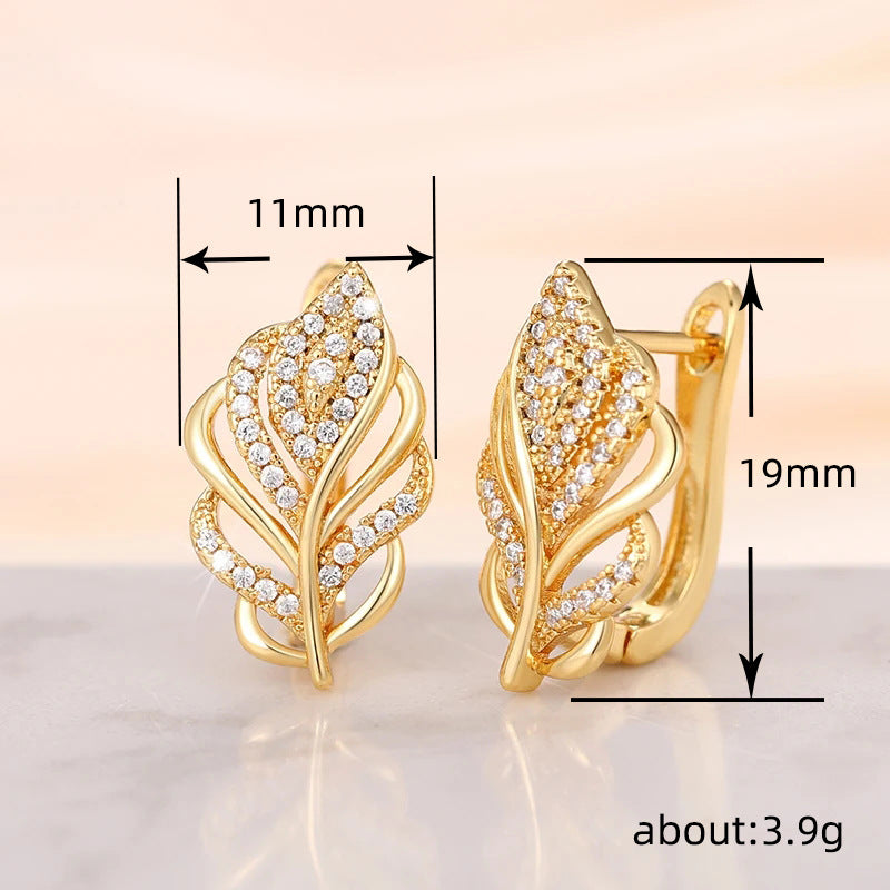 Wheat Leaf Earrings