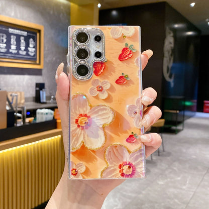 Luxury Rhinestone Flower Phone Case