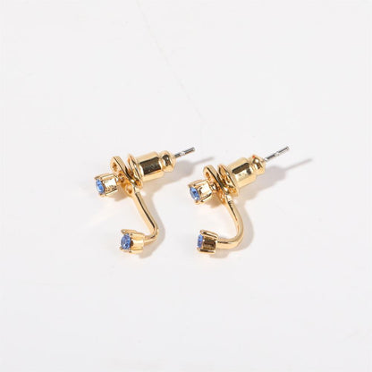 Twelve Birthstone Ear Studs
