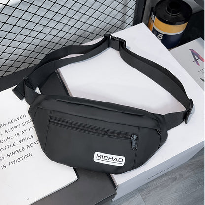Unisex Nylon Fanny Pack Sporty Messenger