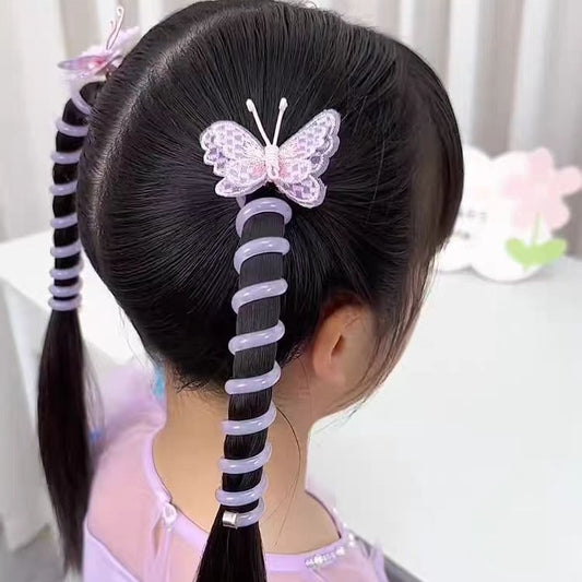 Embroidered Butterfly Hair Ring