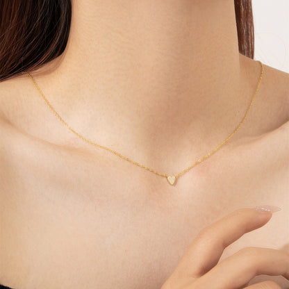 S925 Diamond Heart Pendant Necklace