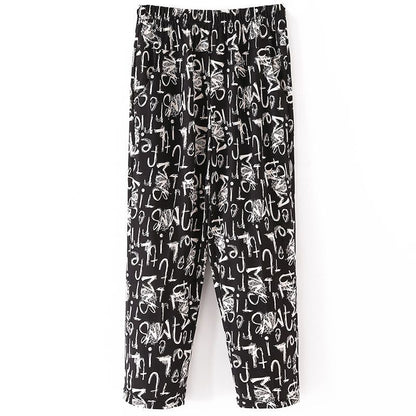 Mom's Summer Thin Cropped Pants
