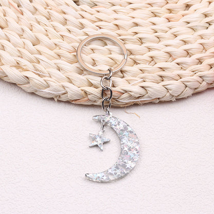 Sun Moon Acrylic Keychain