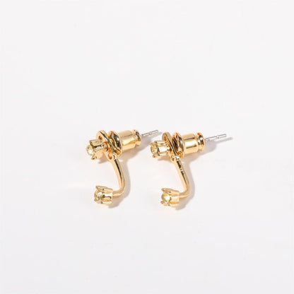 Twelve Birthstone Ear Studs