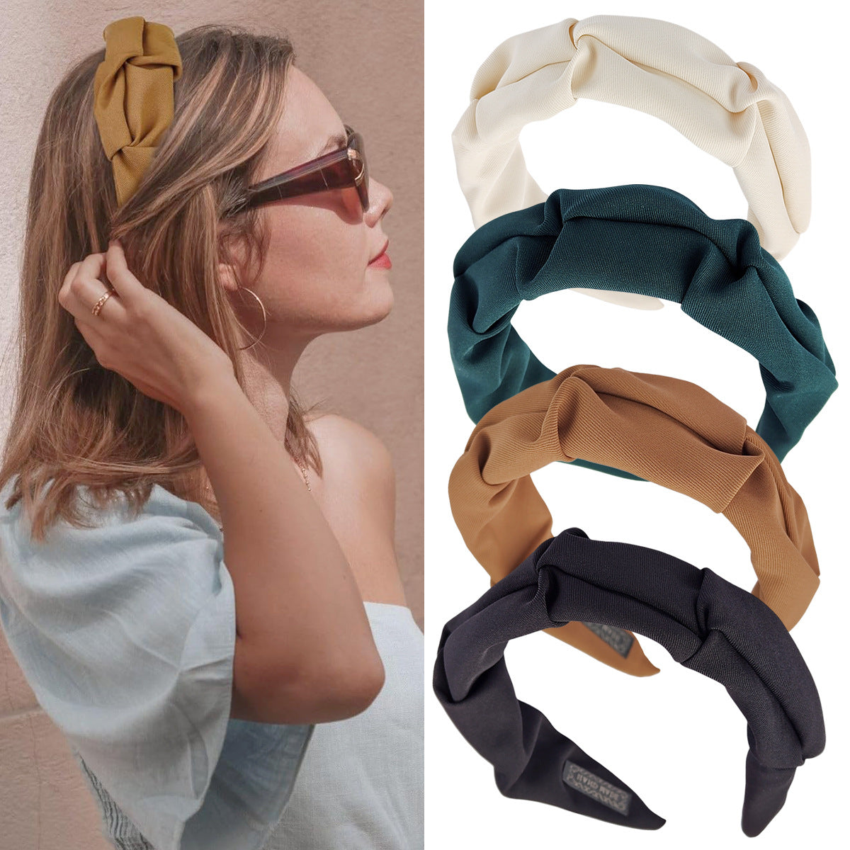 Women's Fabric Headband Fashion Pleated