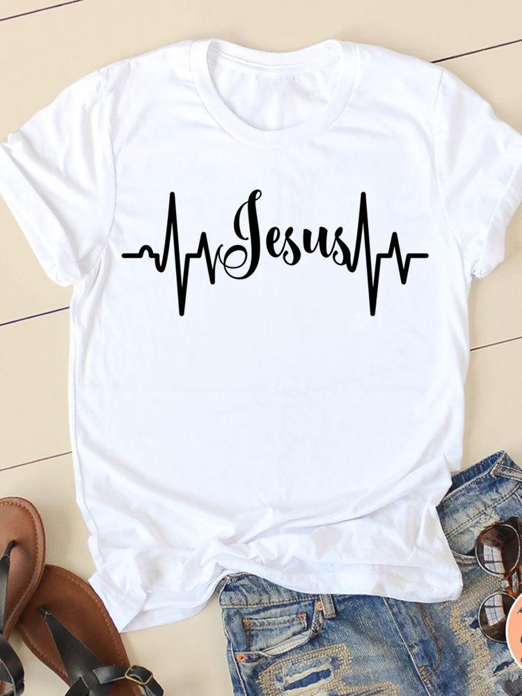 Women's Short-sleeved T-shirt Fashion Printing