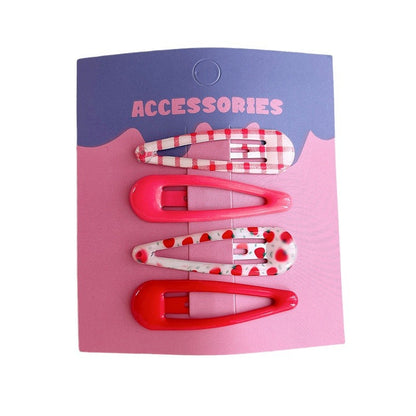 Cute Dripping Printing Candy Color Hair Clip