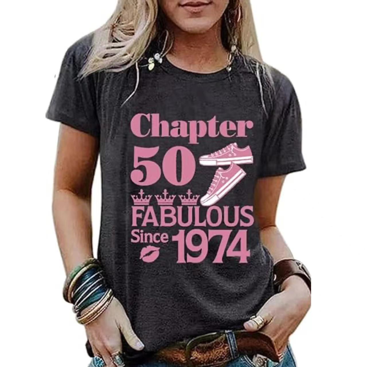 Vintage Women's Letter Vintage Print Party Top