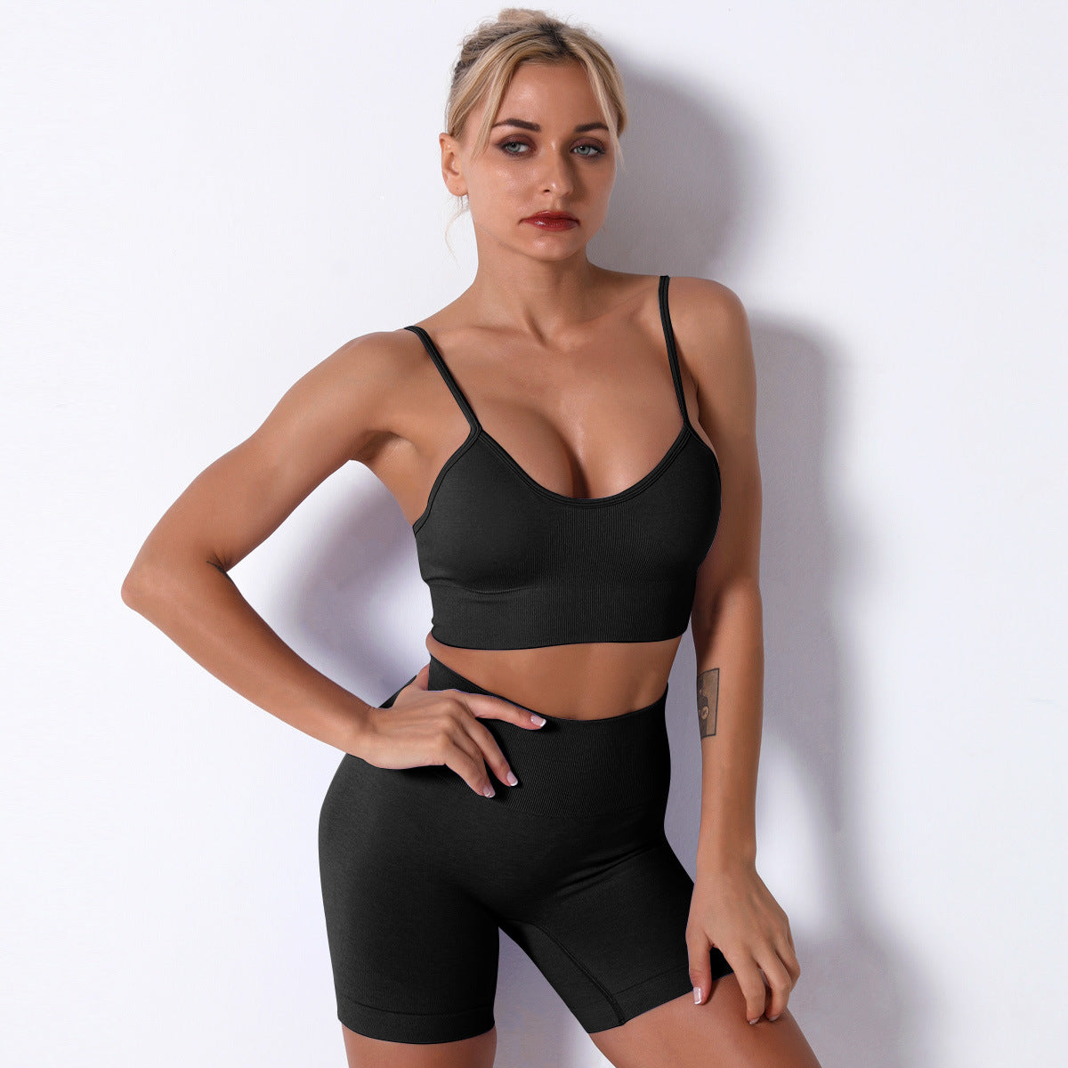 Seamless Sexy Strap Yoga Clothes