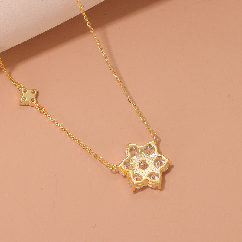 Sterling Silver Snowflake Necklace