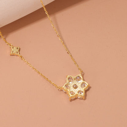 Sterling Silver Snowflake Necklace