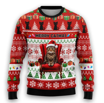 Polyester Spring And Autumn Round Neck Men's Sweater