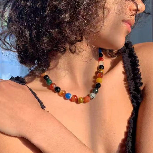 Romantic Universe Beaded Necklace