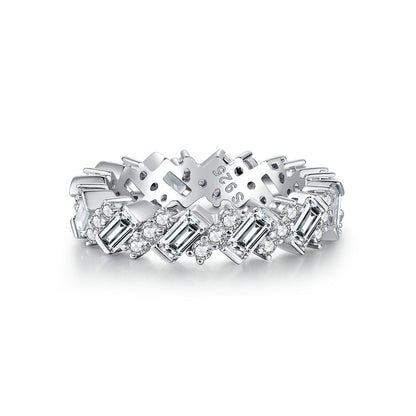 Zircon Full Diamond Sterling Silver Ring