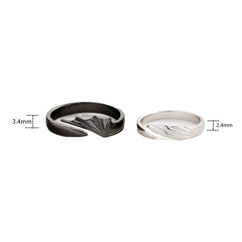 Angels & Demons Couple Combination Rings