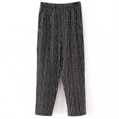 Mom's Summer Thin Cropped Pants